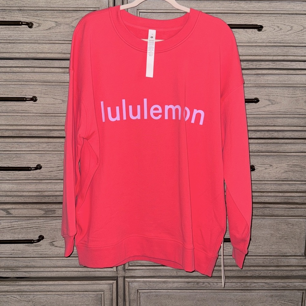 NWT lululemon perfectly oversized crew size 10 * graphic